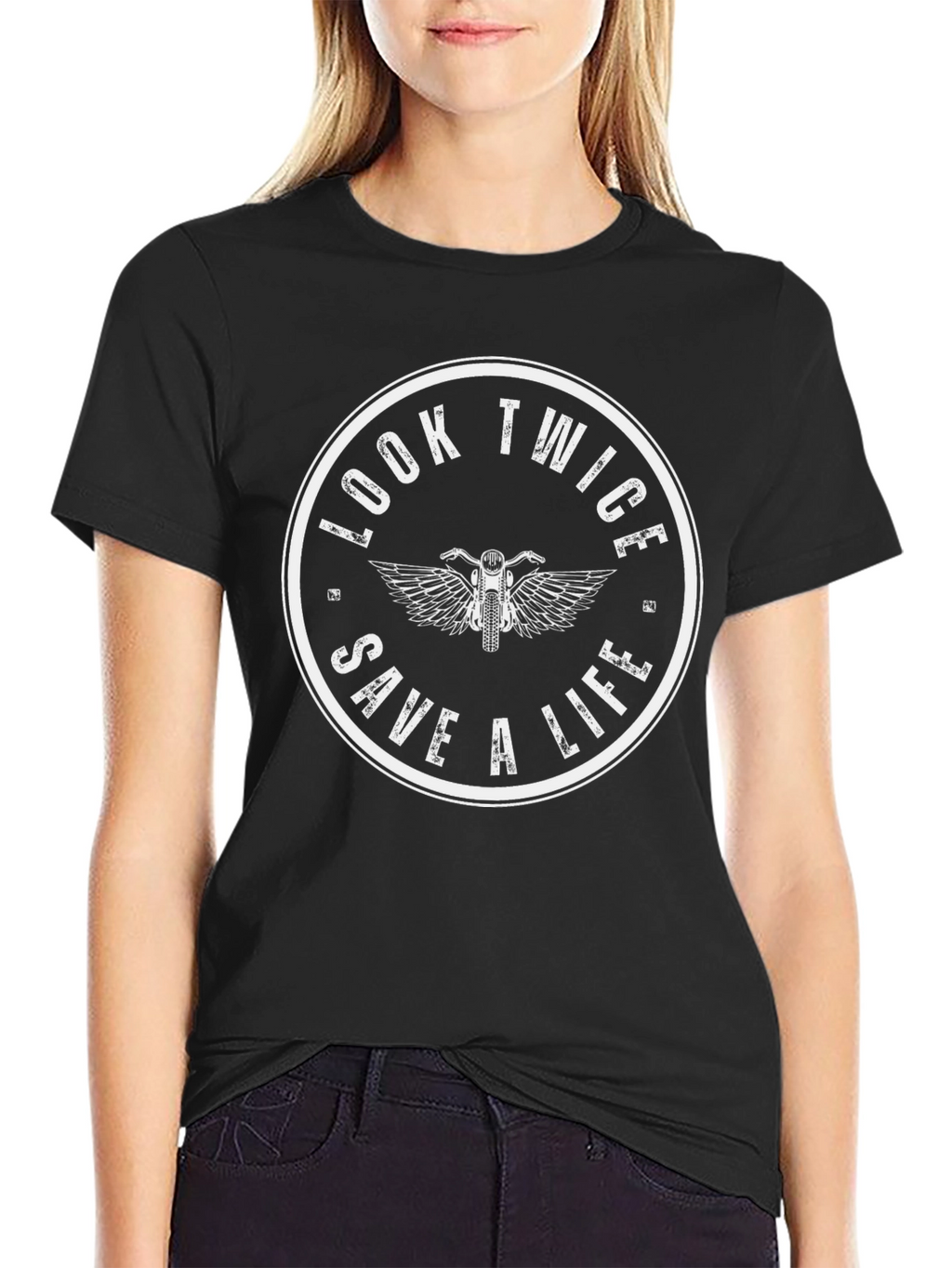 Look Twice Save A Life Graphic Tee