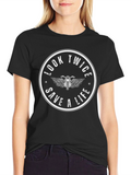 Look Twice Save A Life Graphic Tee