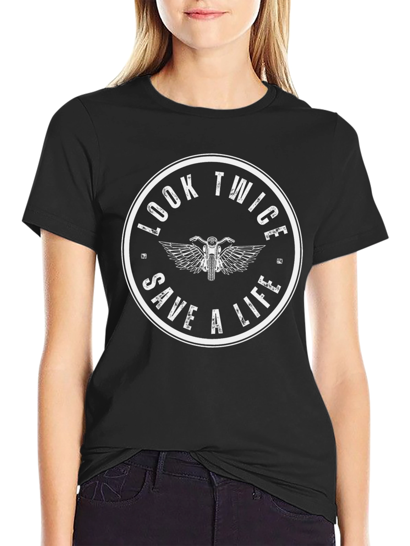Look Twice Save A Life Graphic Tee