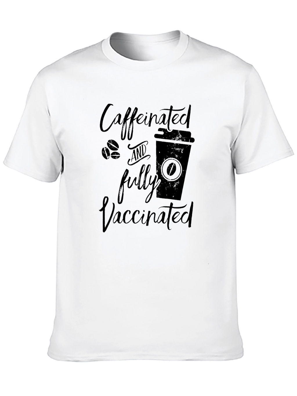 Caffeinated & Fully Vaccinated Graphic T-Shirt