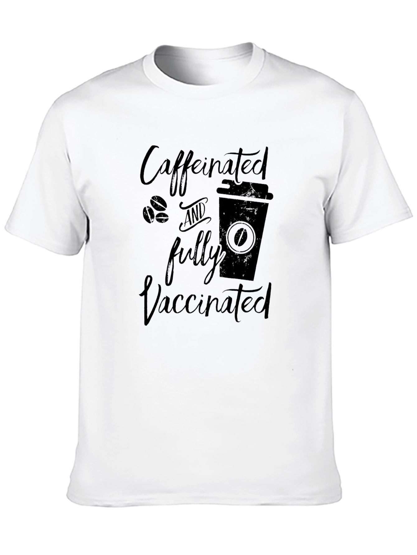 Caffeinated & Fully Vaccinated Graphic T-Shirt