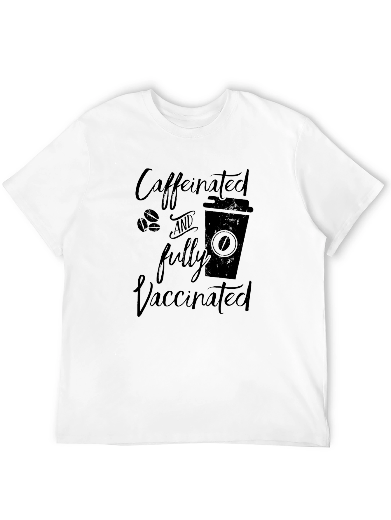 Caffeinated & Fully Vaccinated Graphic T-Shirt