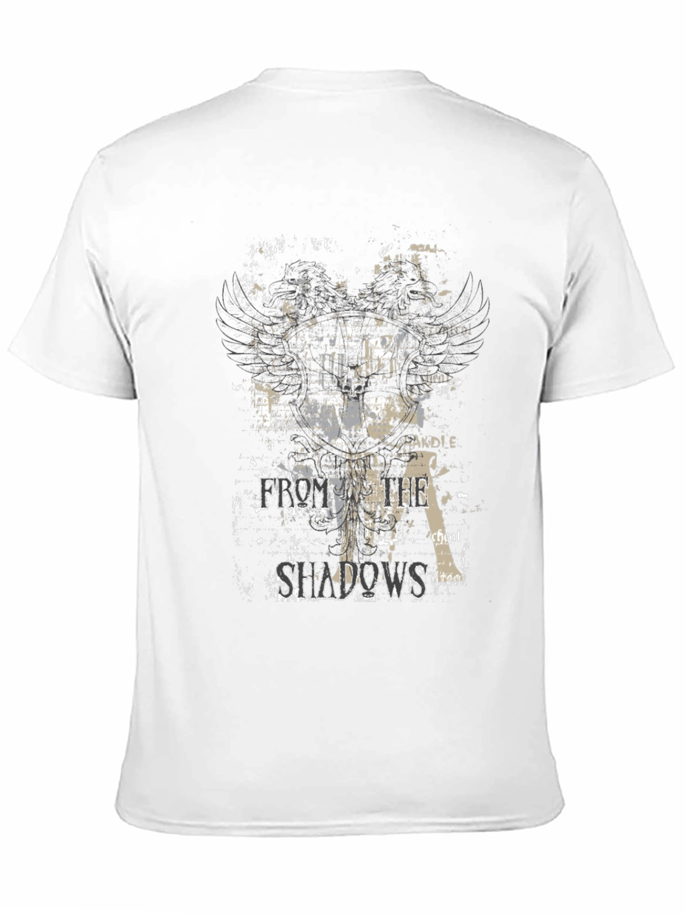Shadows Graphic Tee - Cool Black T-Shirt