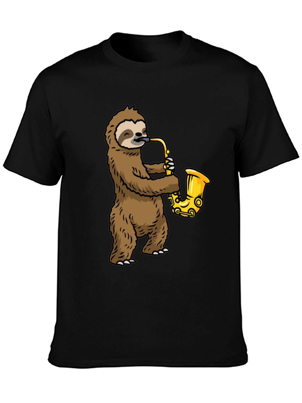Sloth Saxophone Graphic Tee