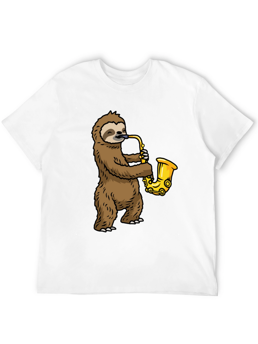Sloth Saxophone Graphic Tee