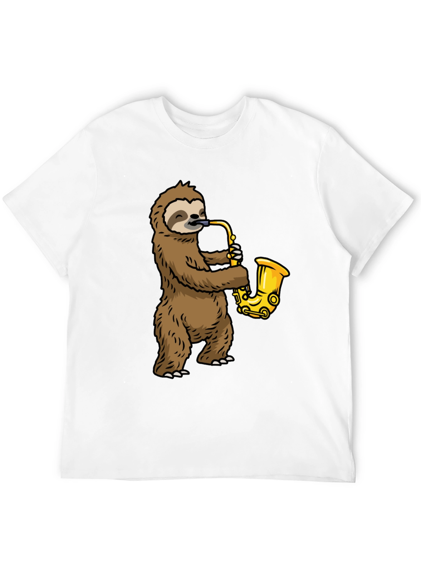 Sloth Saxophone Graphic Tee