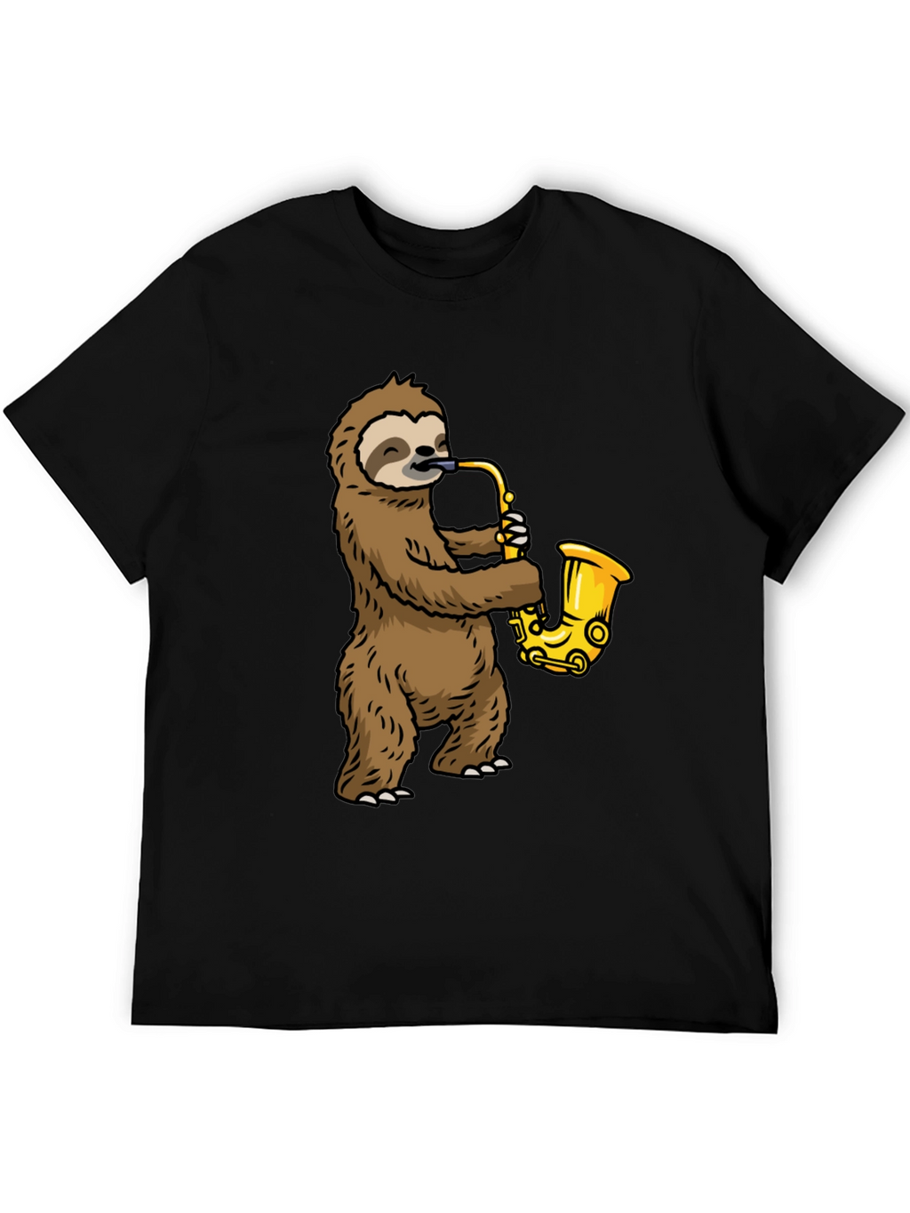 Sloth Saxophone Graphic Tee