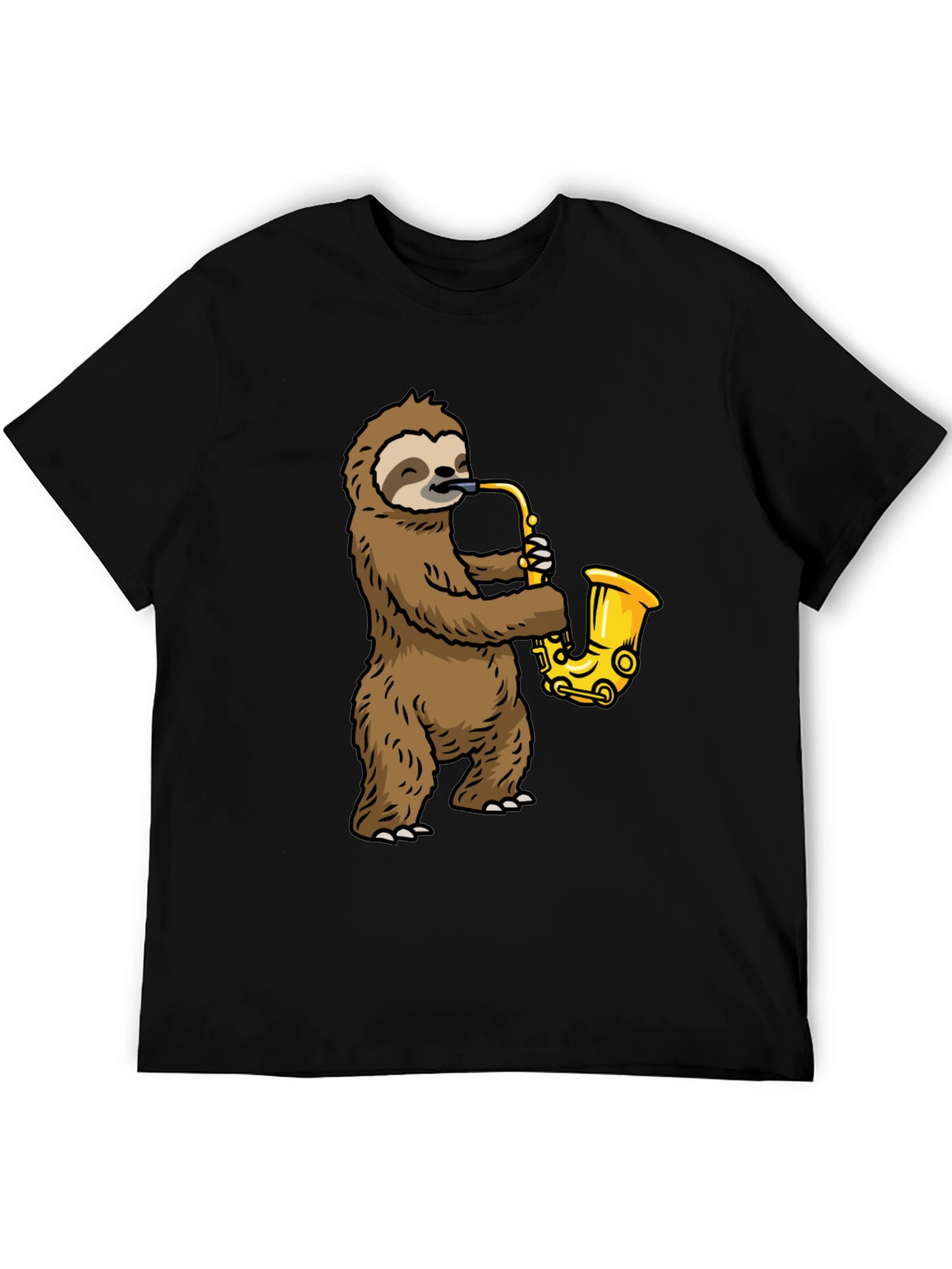 Sloth Saxophone Graphic Tee