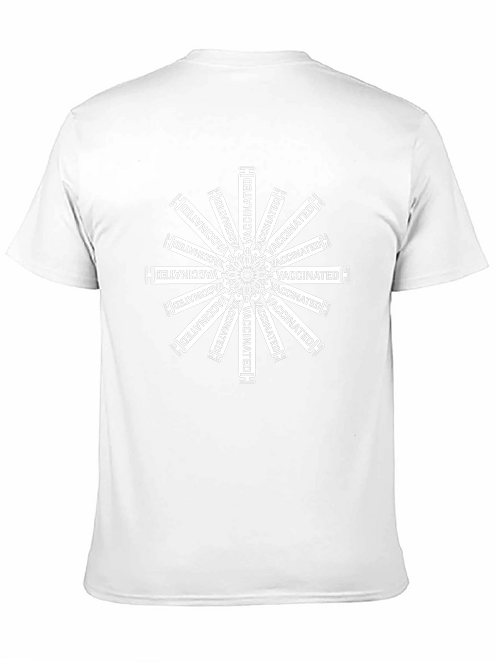 Vaccinated Syringe Mandala Graphic T-Shirt