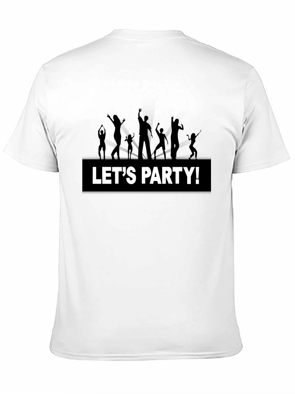 Lets Party Graphic Tee - Black Cotton T-Shirt