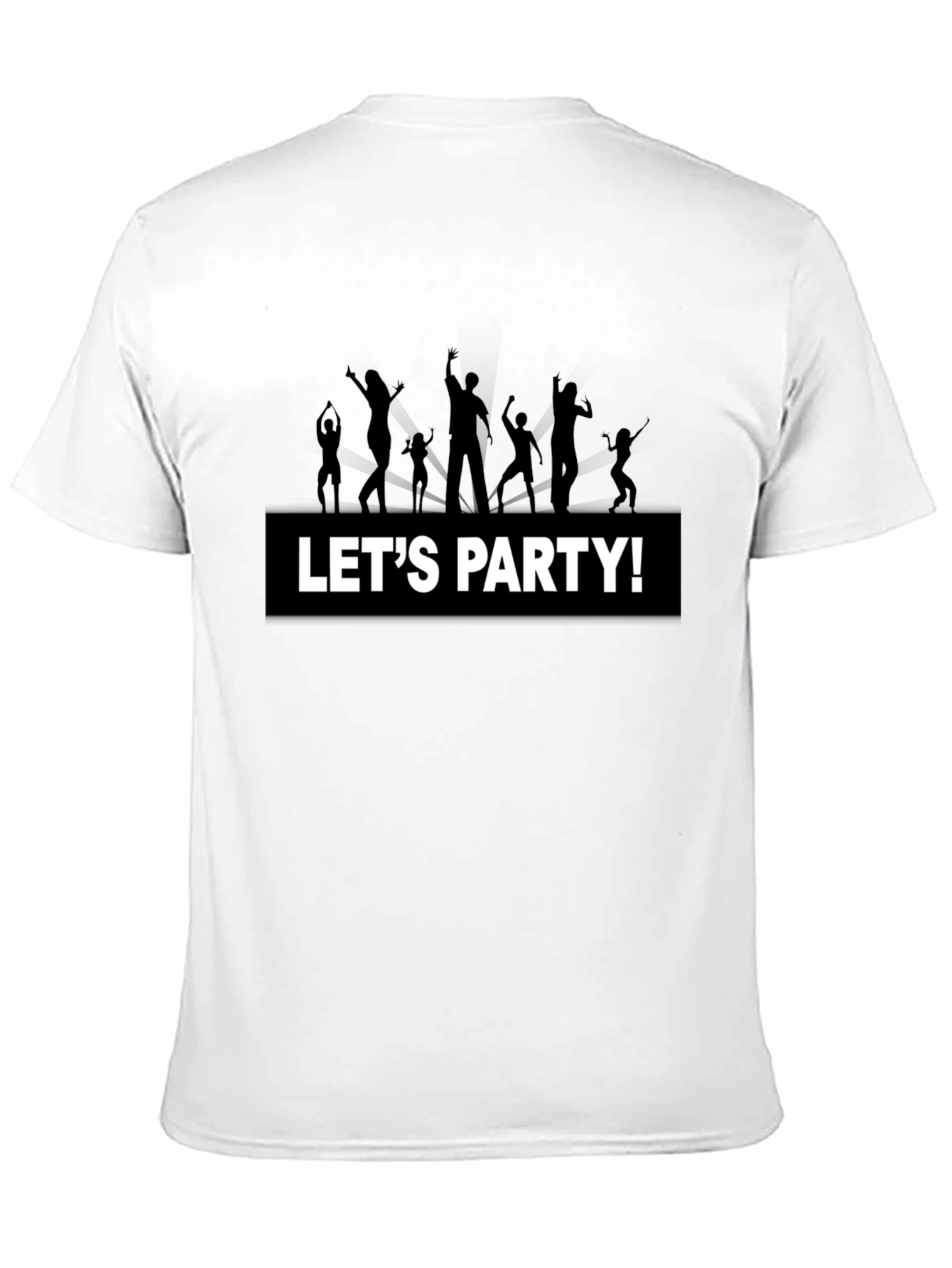 Lets Party Graphic Tee - Black Cotton T-Shirt