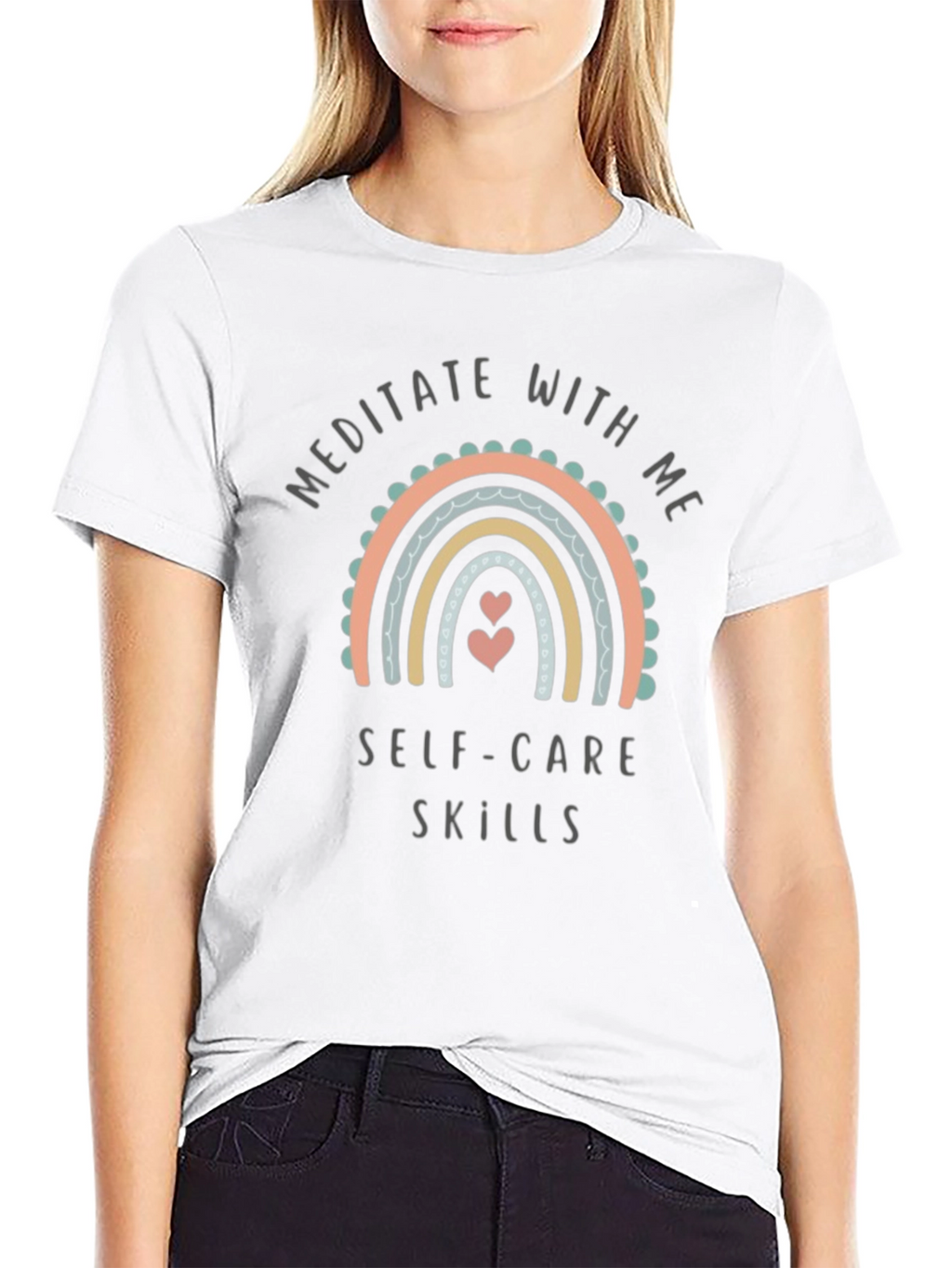 Meditate With Me Self Care Skills Graphic Tee