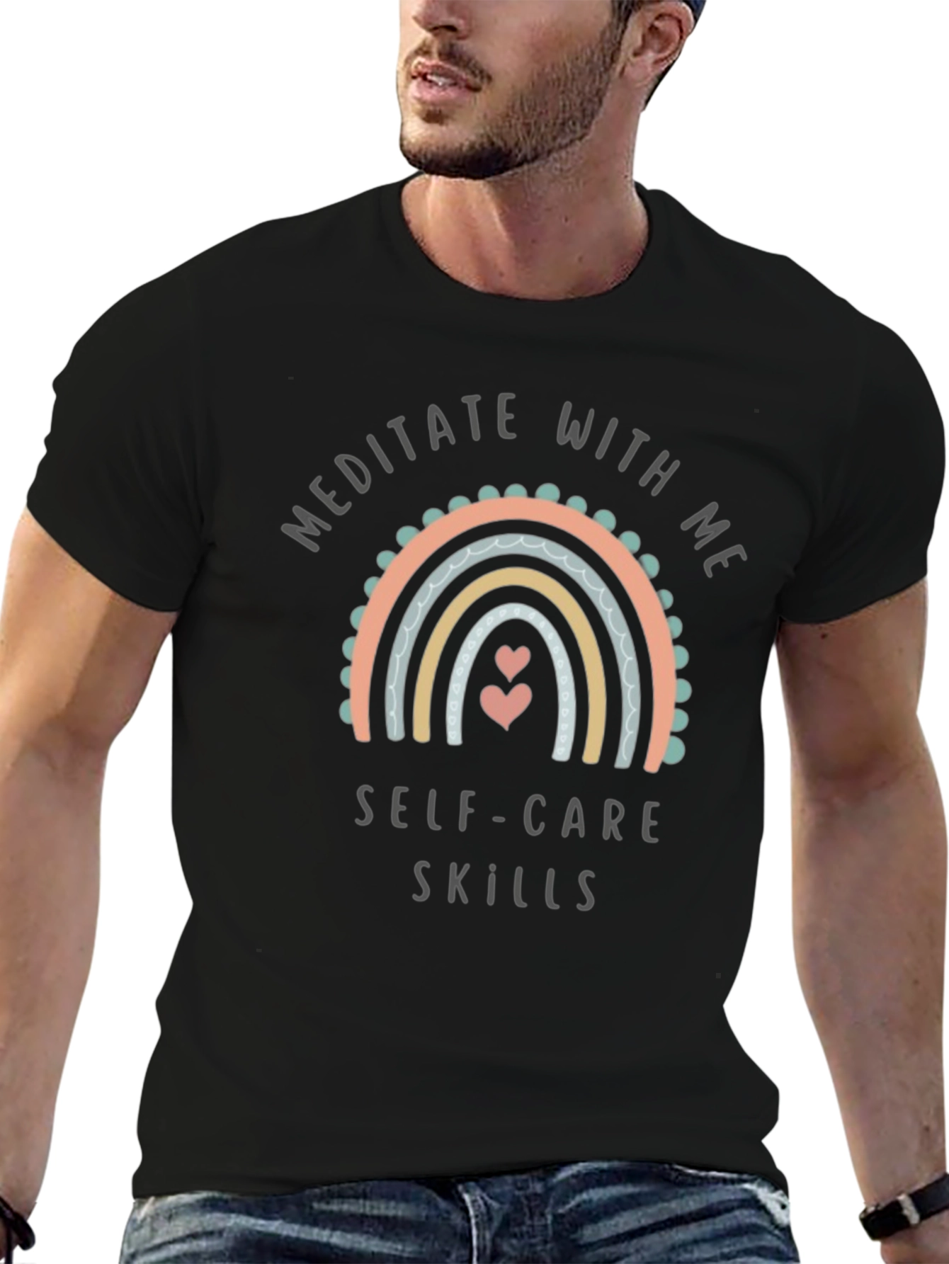 Meditate With Me Self Care Skills Graphic Tee