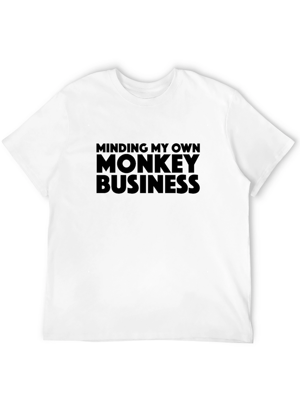 Minding My Own Monkey Business T-Shirt - Black