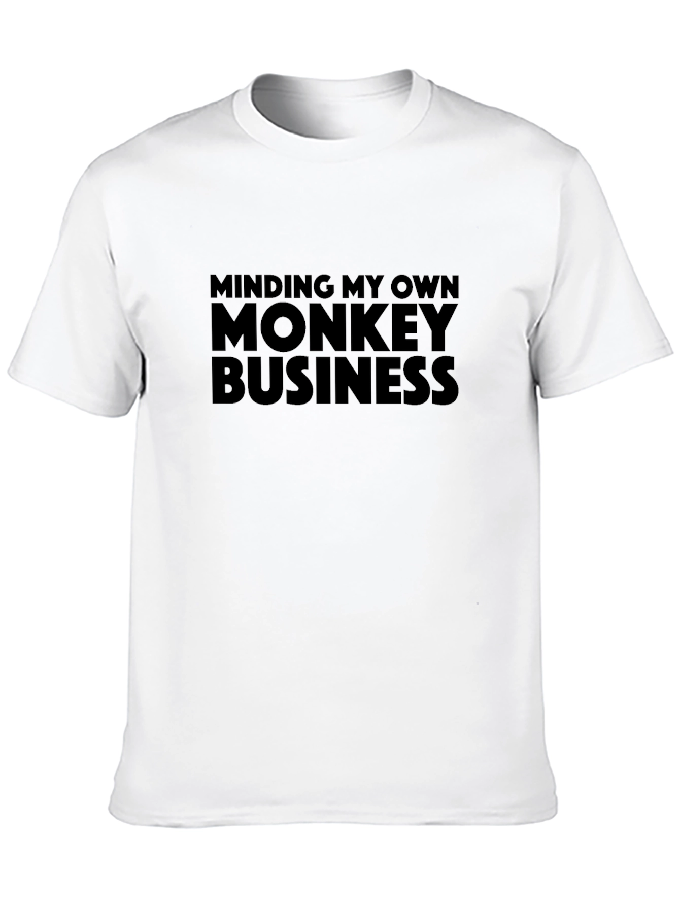 Minding My Own Monkey Business T-Shirt - Black