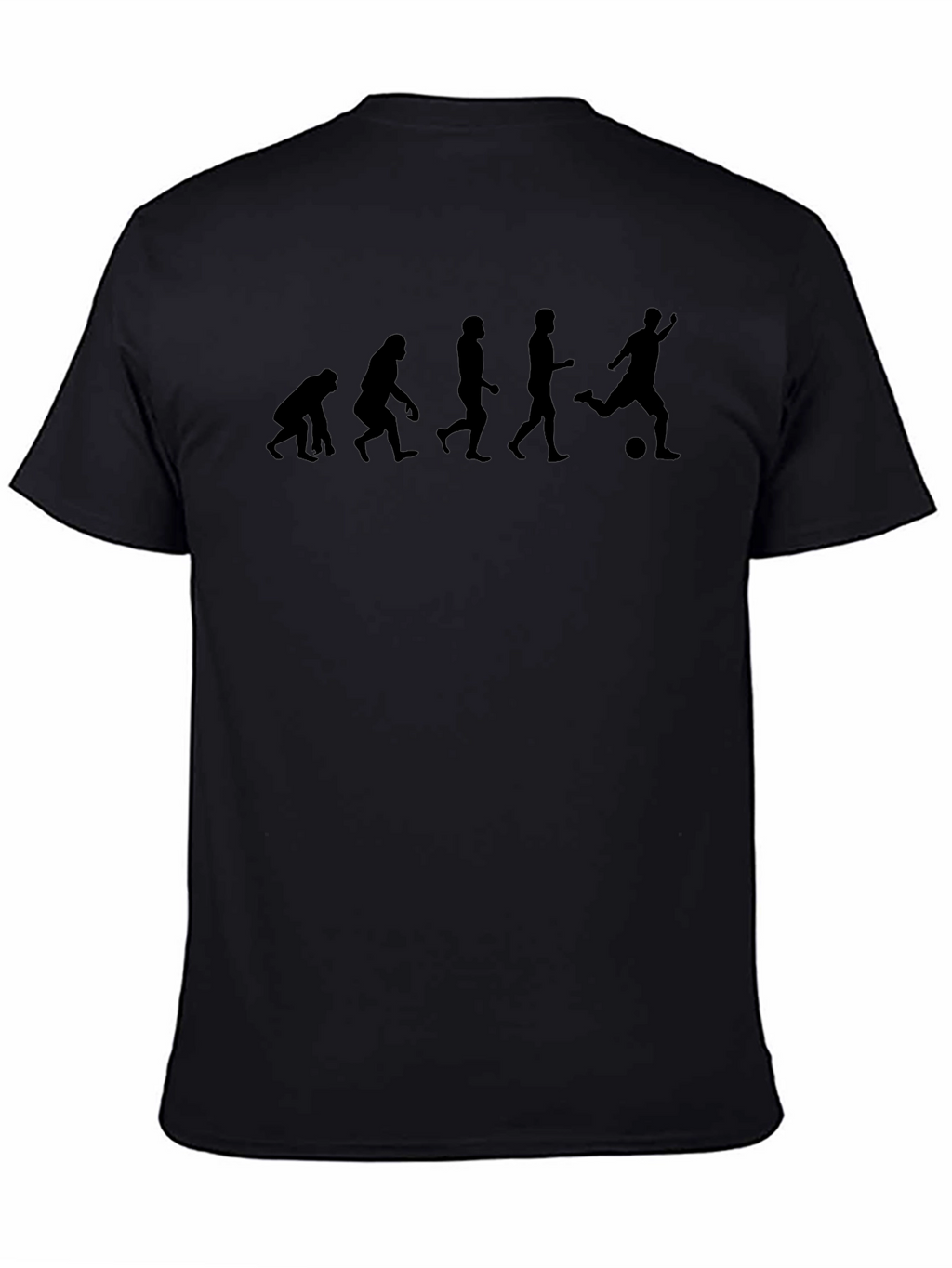 Evolution of Soccer Black Graphic Tee