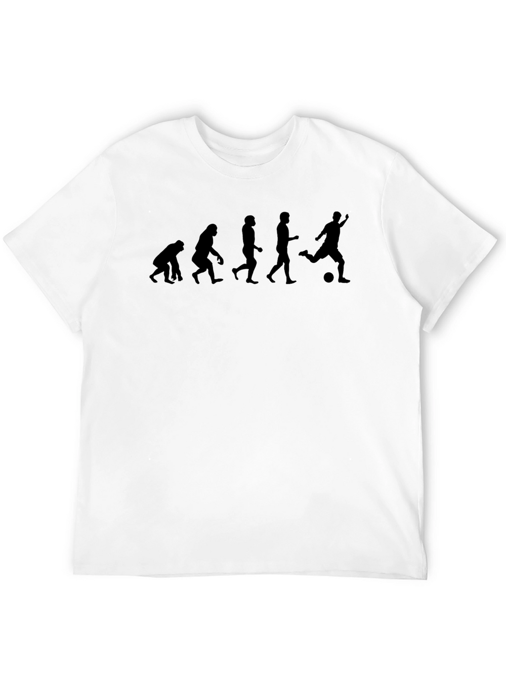 Evolution of Soccer Black Graphic Tee