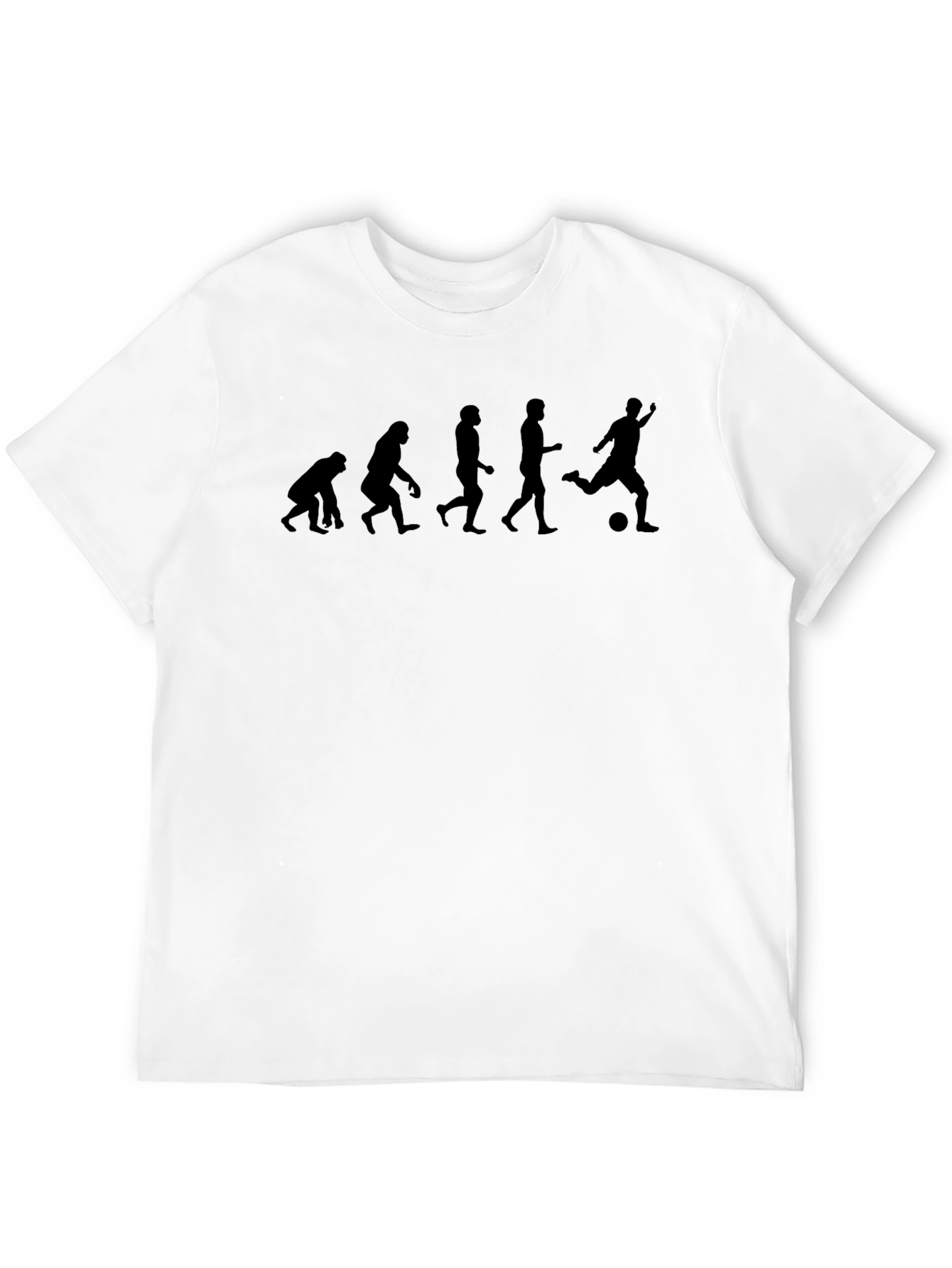 Evolution of Soccer Black Graphic Tee