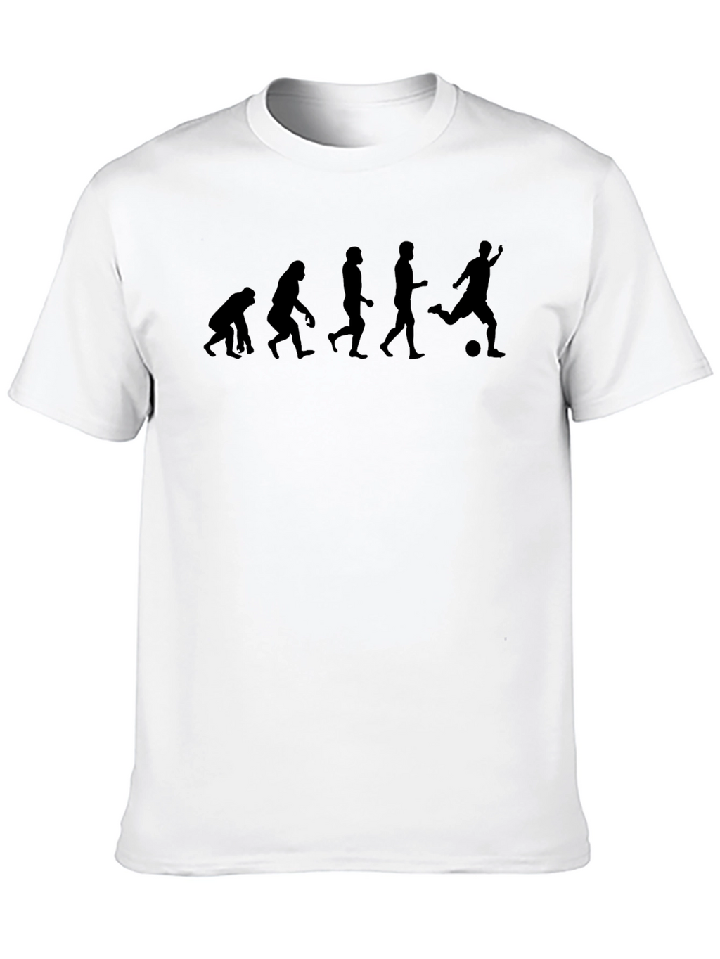 Evolution of Soccer Black Graphic Tee