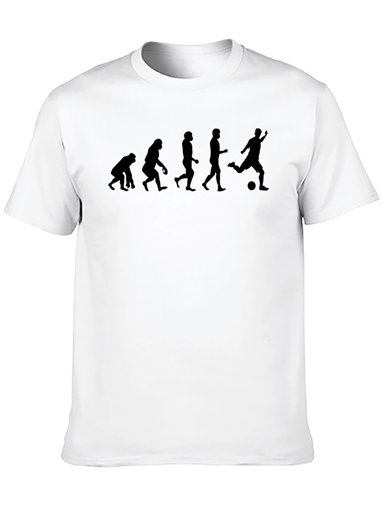 Evolution of Soccer Black Graphic Tee