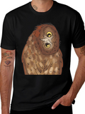 Owl Graphic Tee - Quirky Black T-Shirt