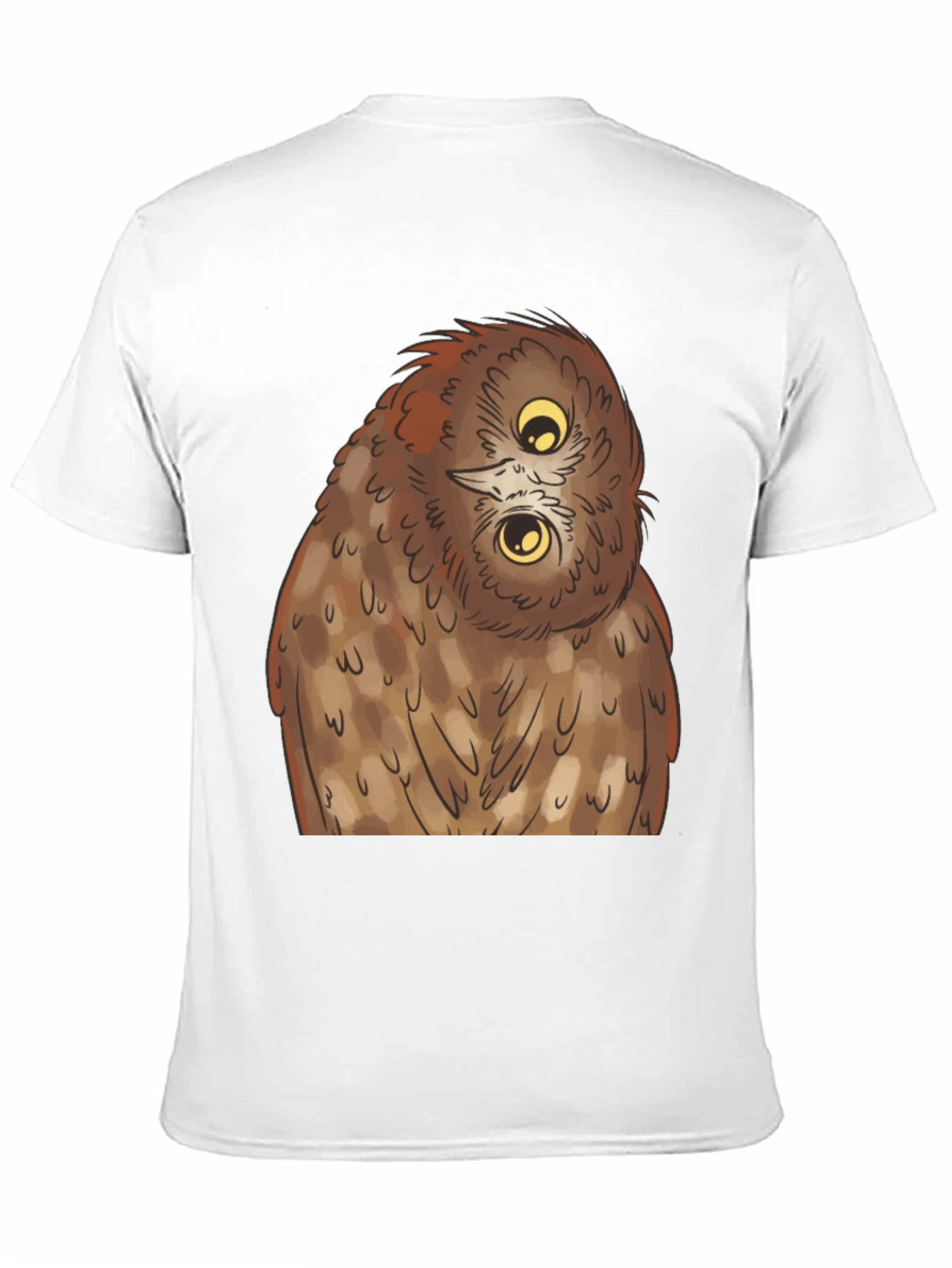 Owl Graphic Tee - Quirky Black T-Shirt