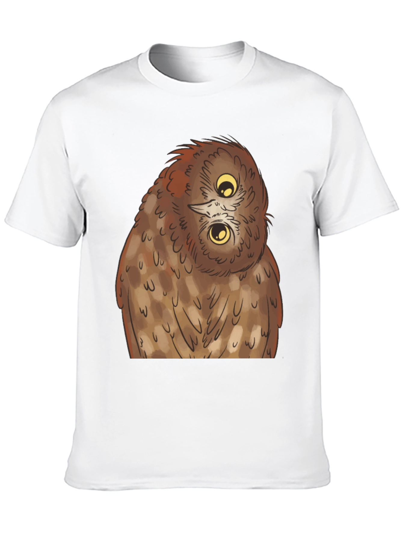 Owl Graphic Tee - Quirky Black T-Shirt