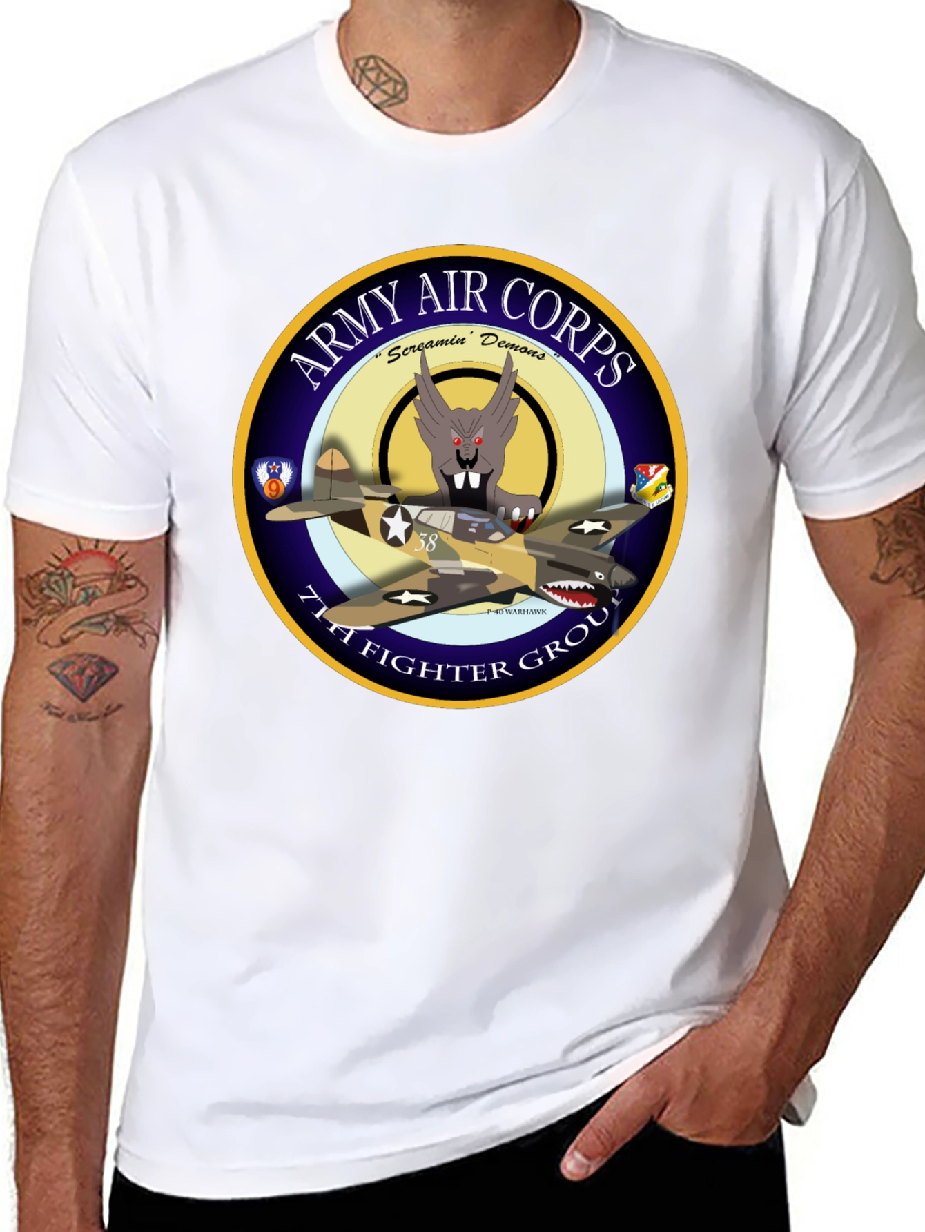 Army Air Corps 71st Fighter Group T-Shirt