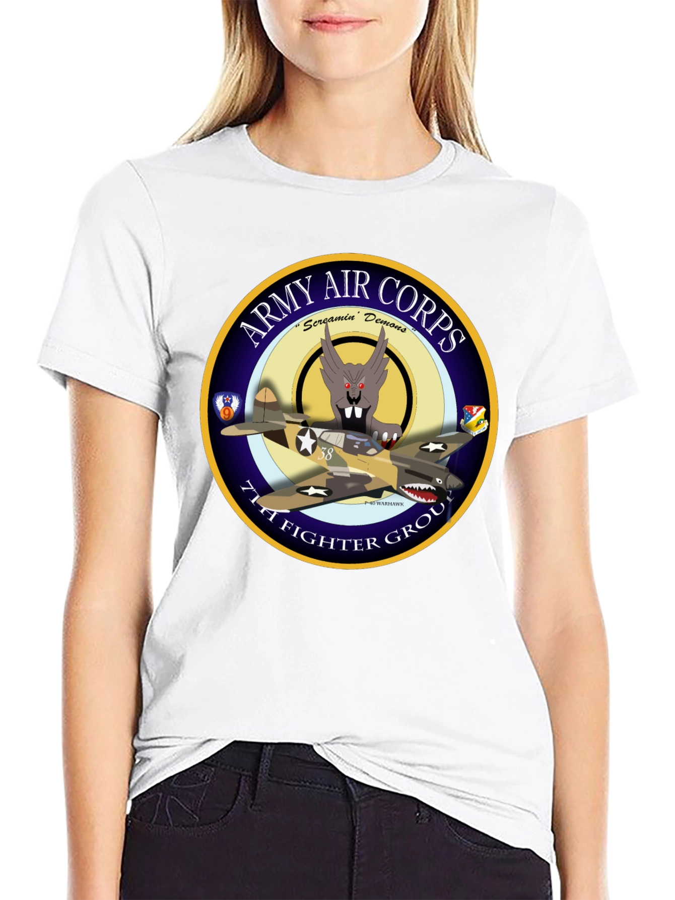 Army Air Corps 71st Fighter Group T-Shirt