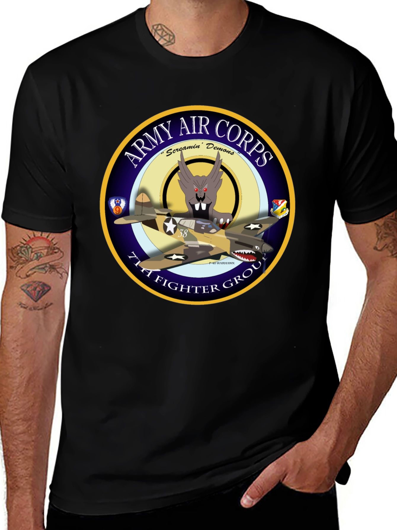 Army Air Corps 71st Fighter Group T-Shirt