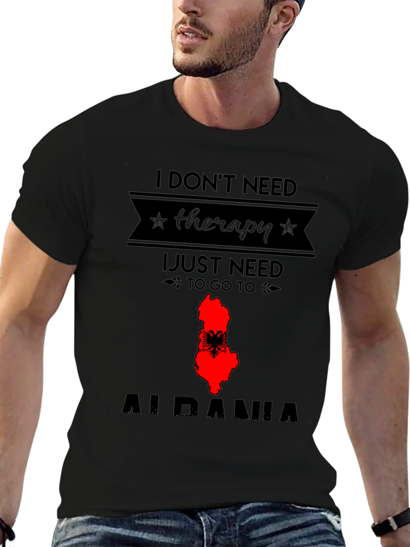 Albania Therapy T-Shirt - Travel Tee