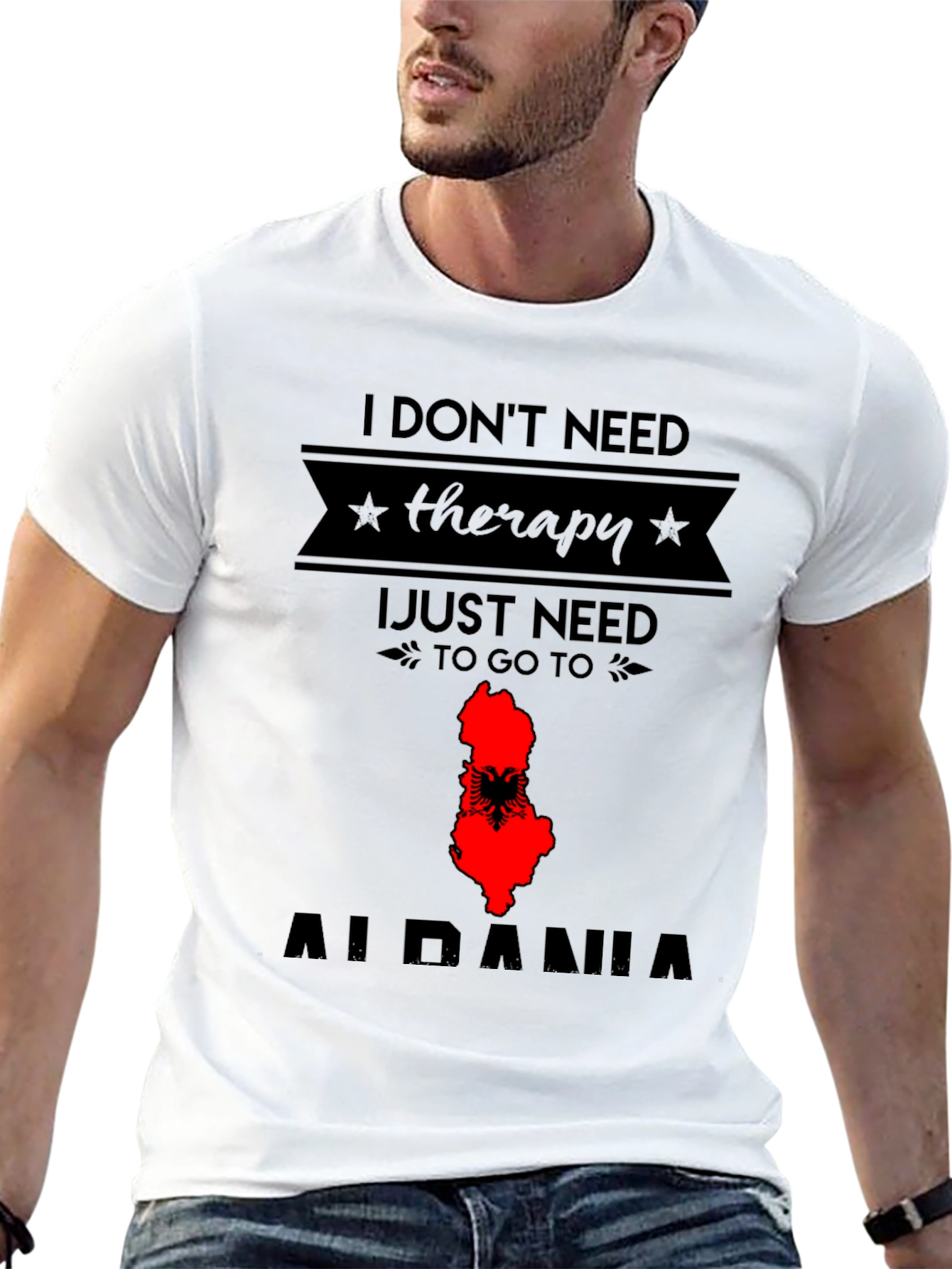 Albania Therapy T-Shirt - Travel Tee