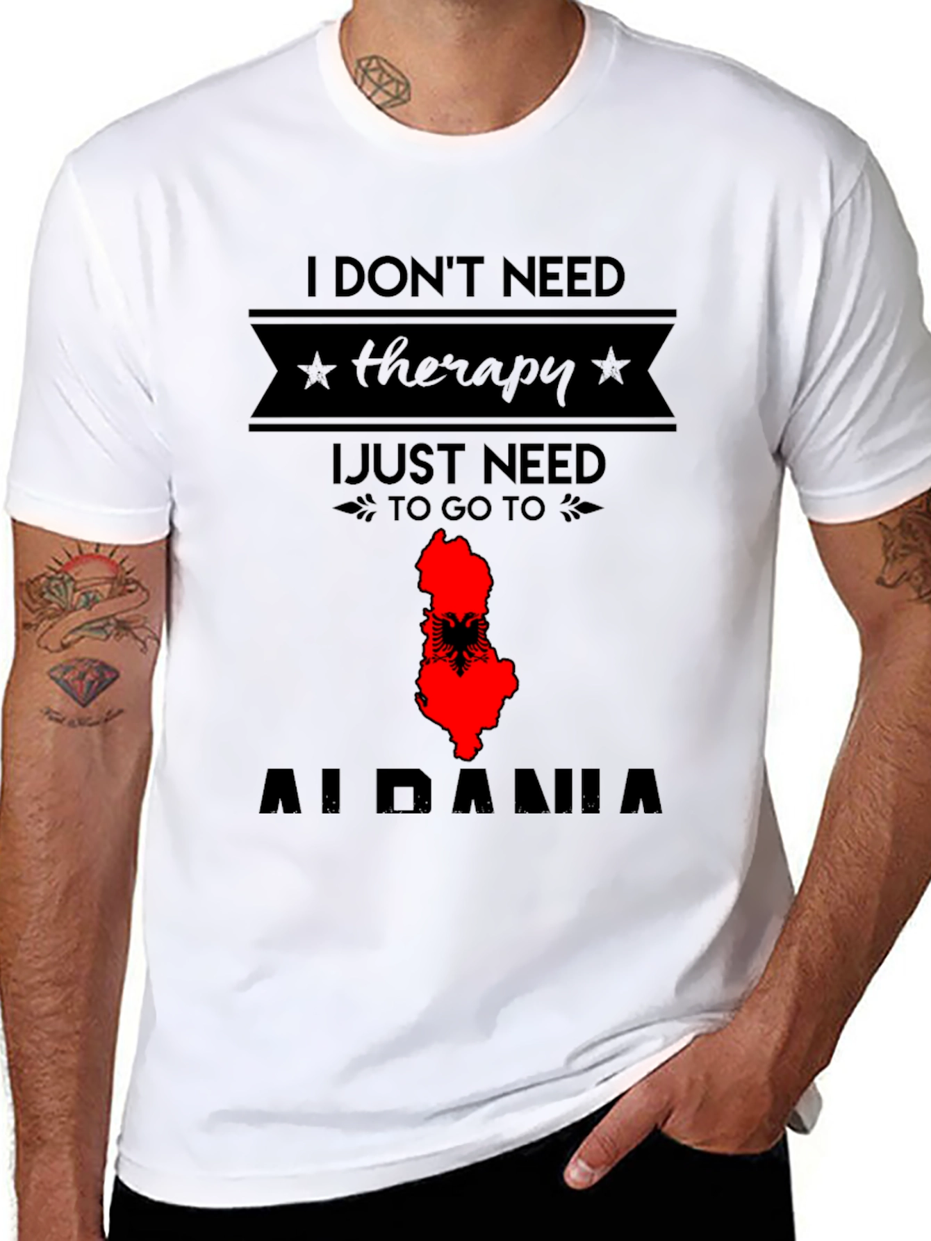 Albania Therapy T-Shirt - Travel Tee