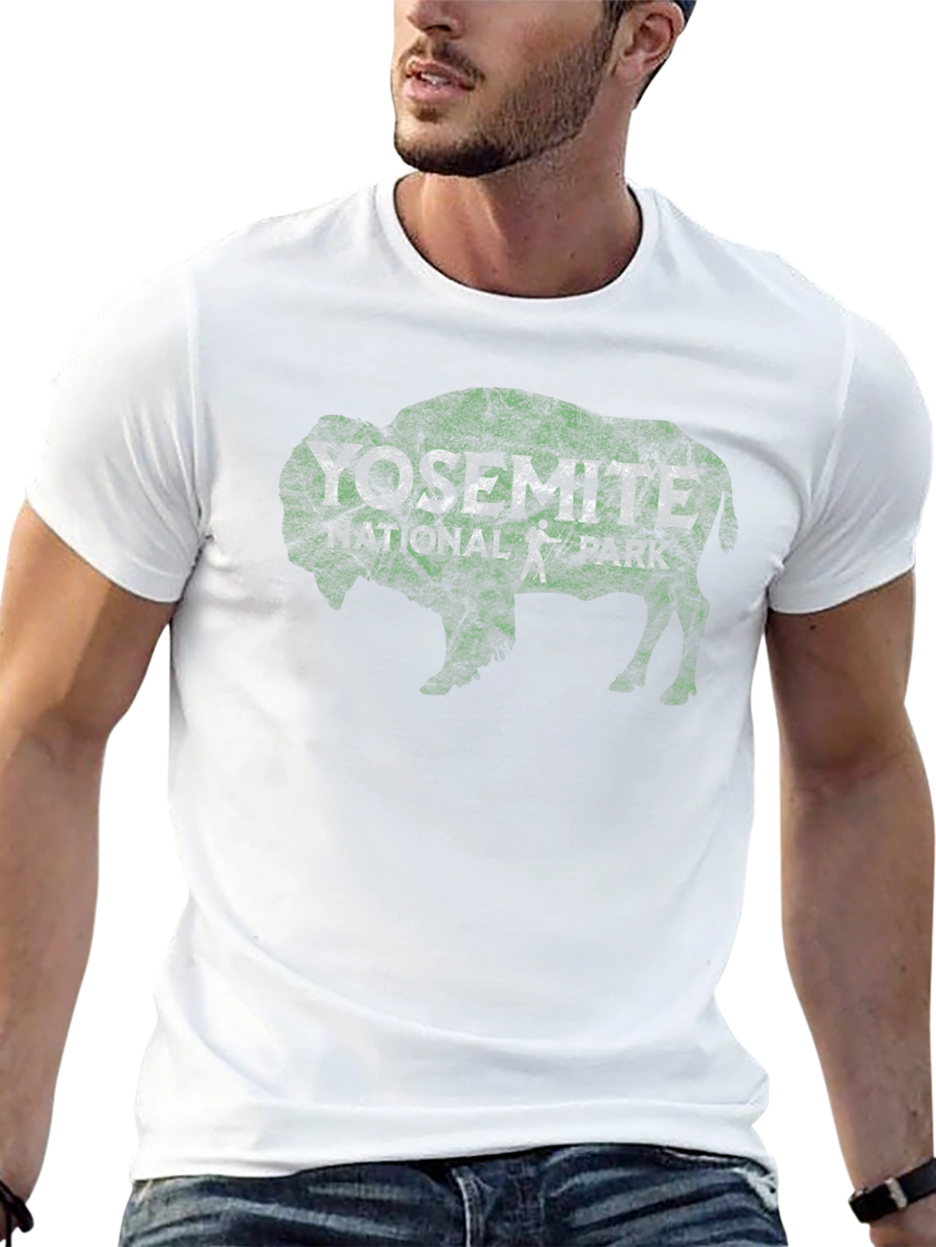 Buffalo Green and White Graphic T-Shirt