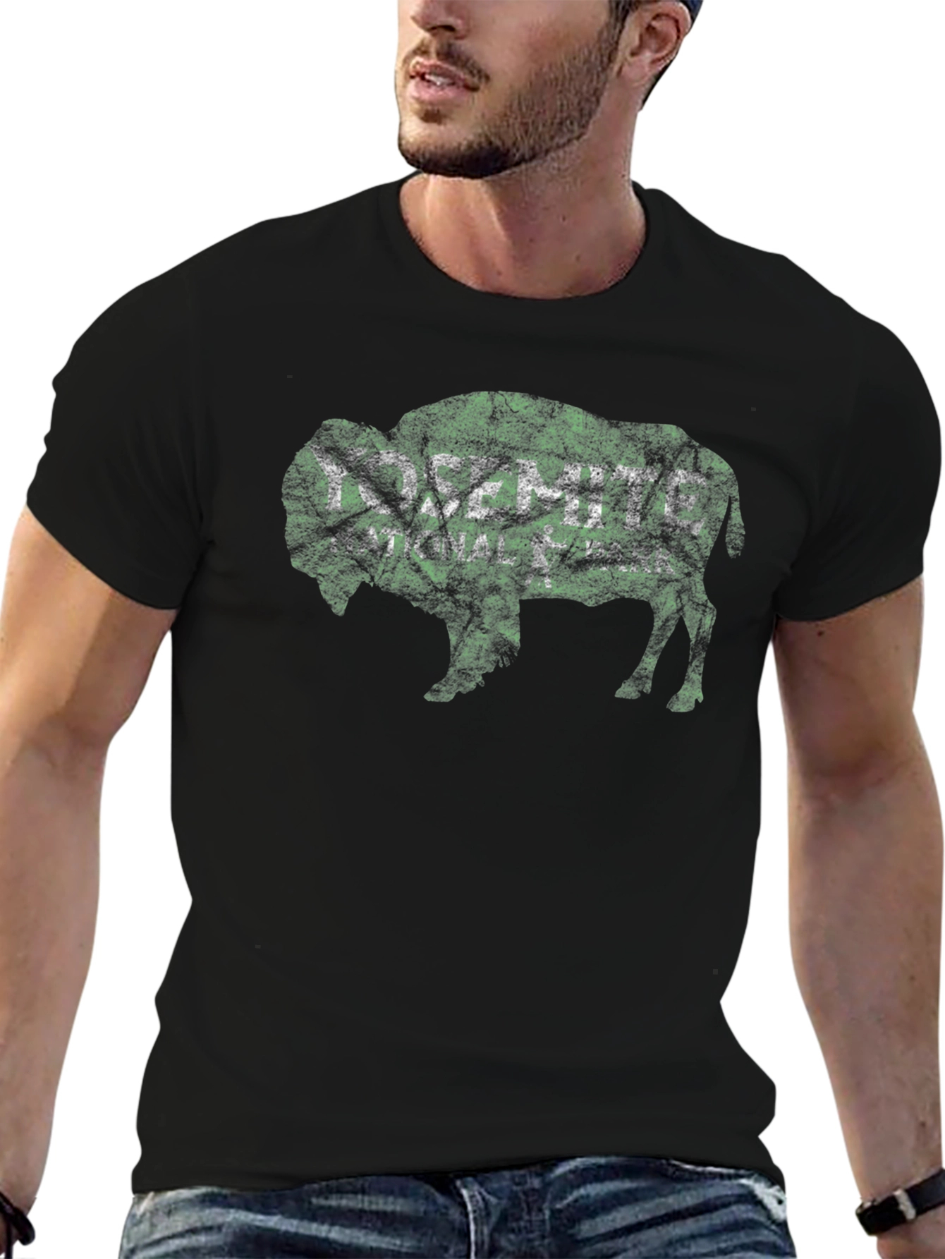 Buffalo Green and White Graphic T-Shirt