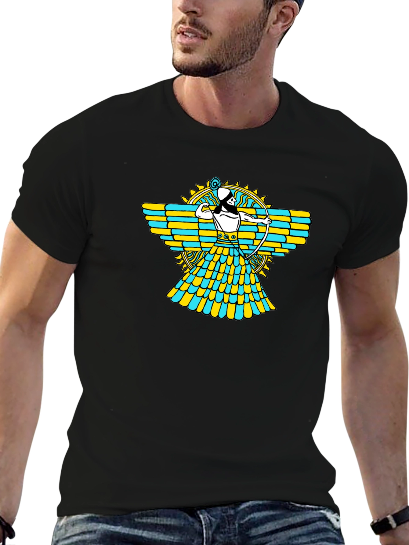 Faravahar Graphic Tee - Black Unisex Shirt