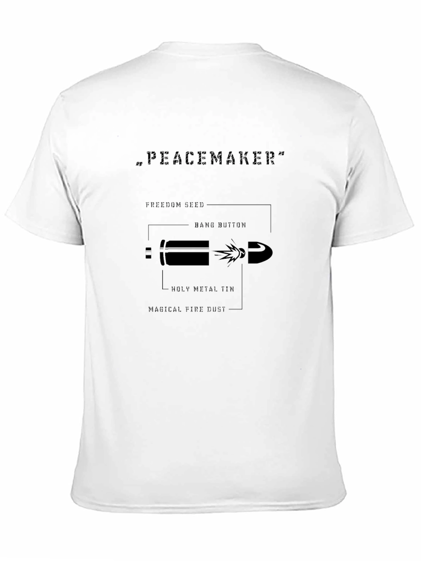Peacemaker Bullet Diagram T-Shirt