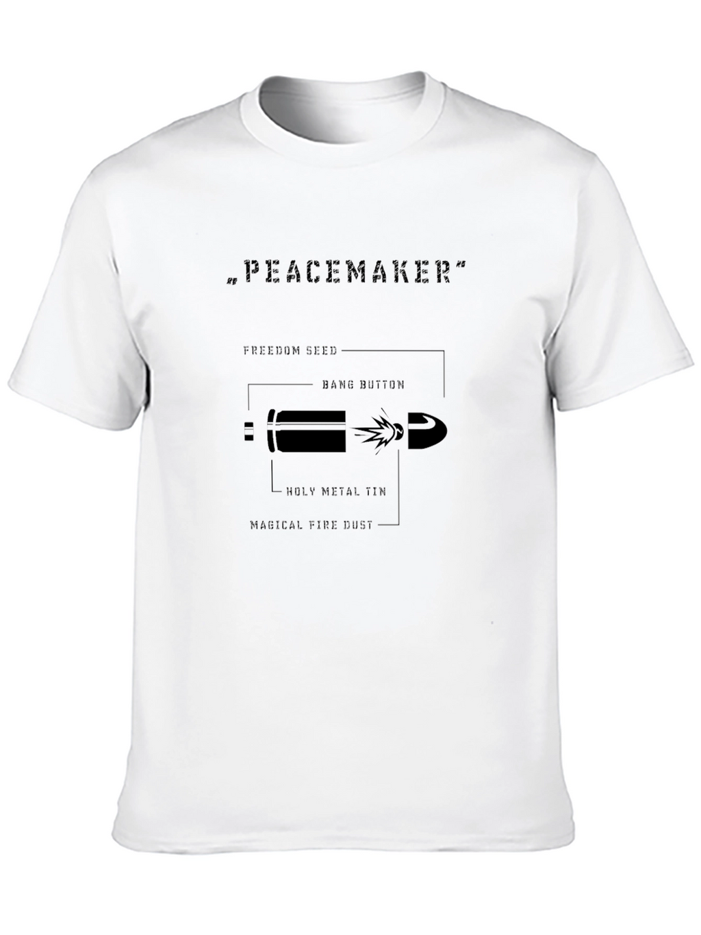 Peacemaker Bullet Diagram T-Shirt