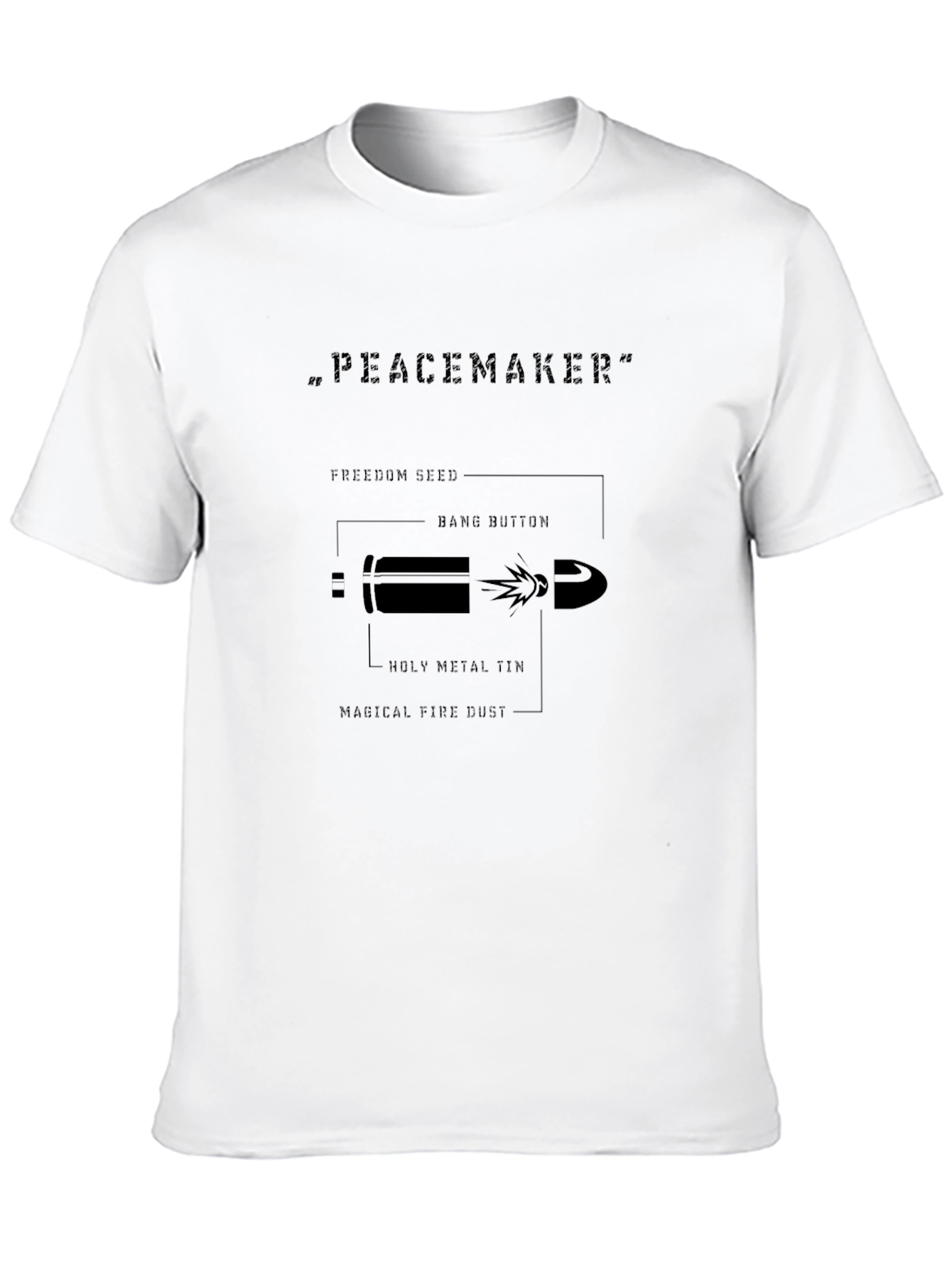 Peacemaker Bullet Diagram T-Shirt