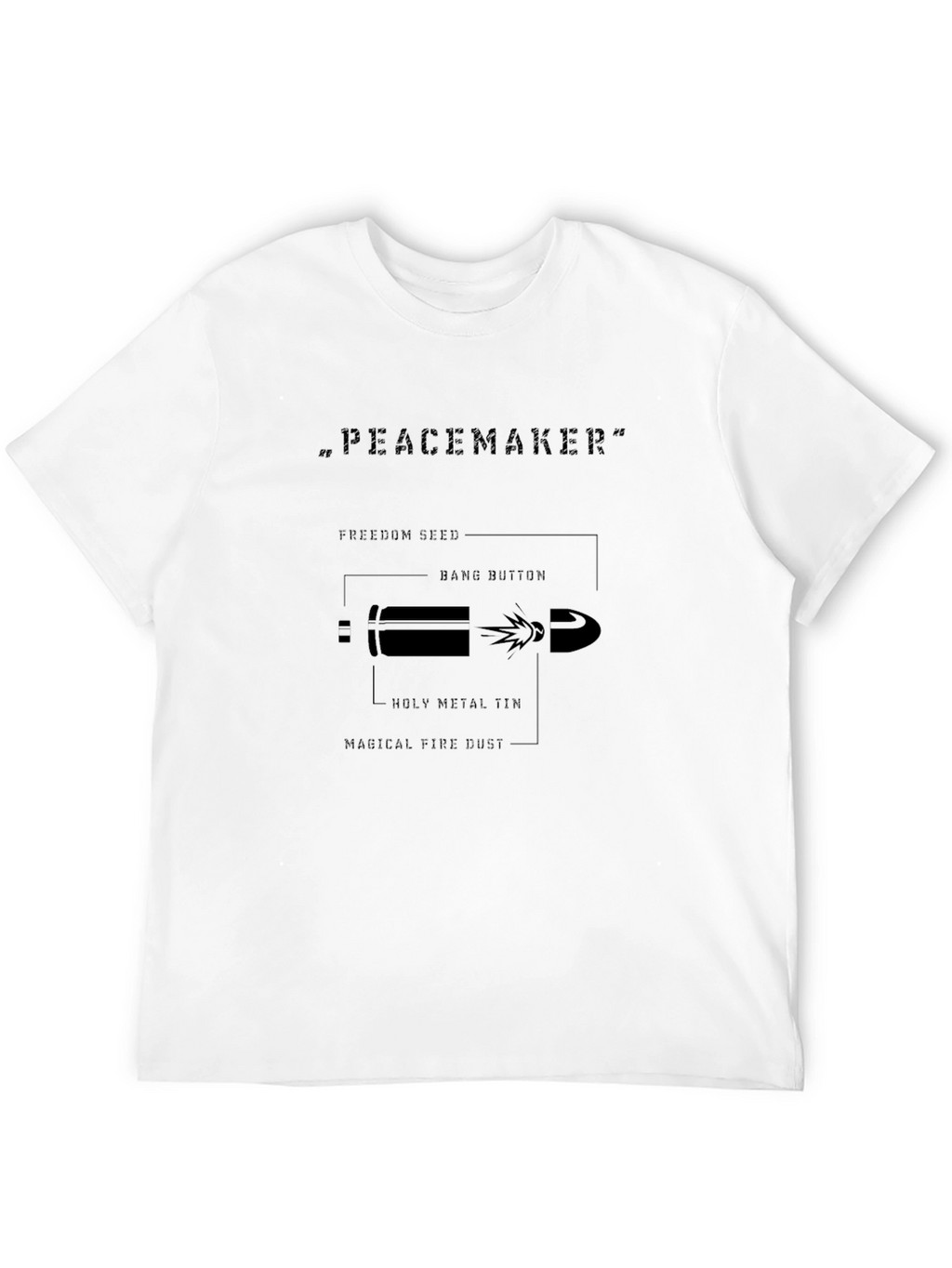 Peacemaker Bullet Diagram T-Shirt