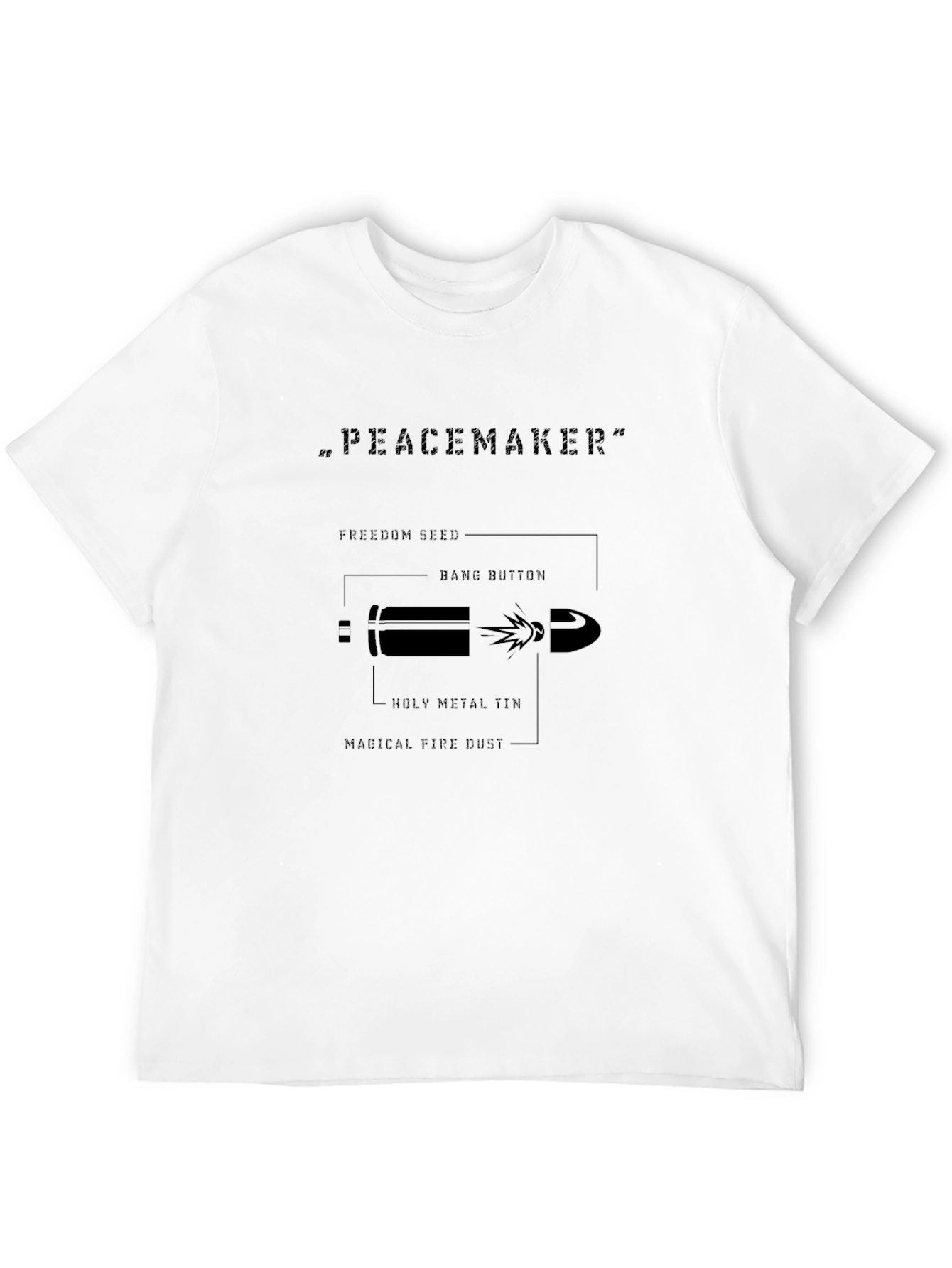 Peacemaker Bullet Diagram T-Shirt