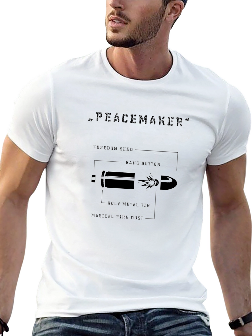 Peacemaker Bullet Diagram T-Shirt