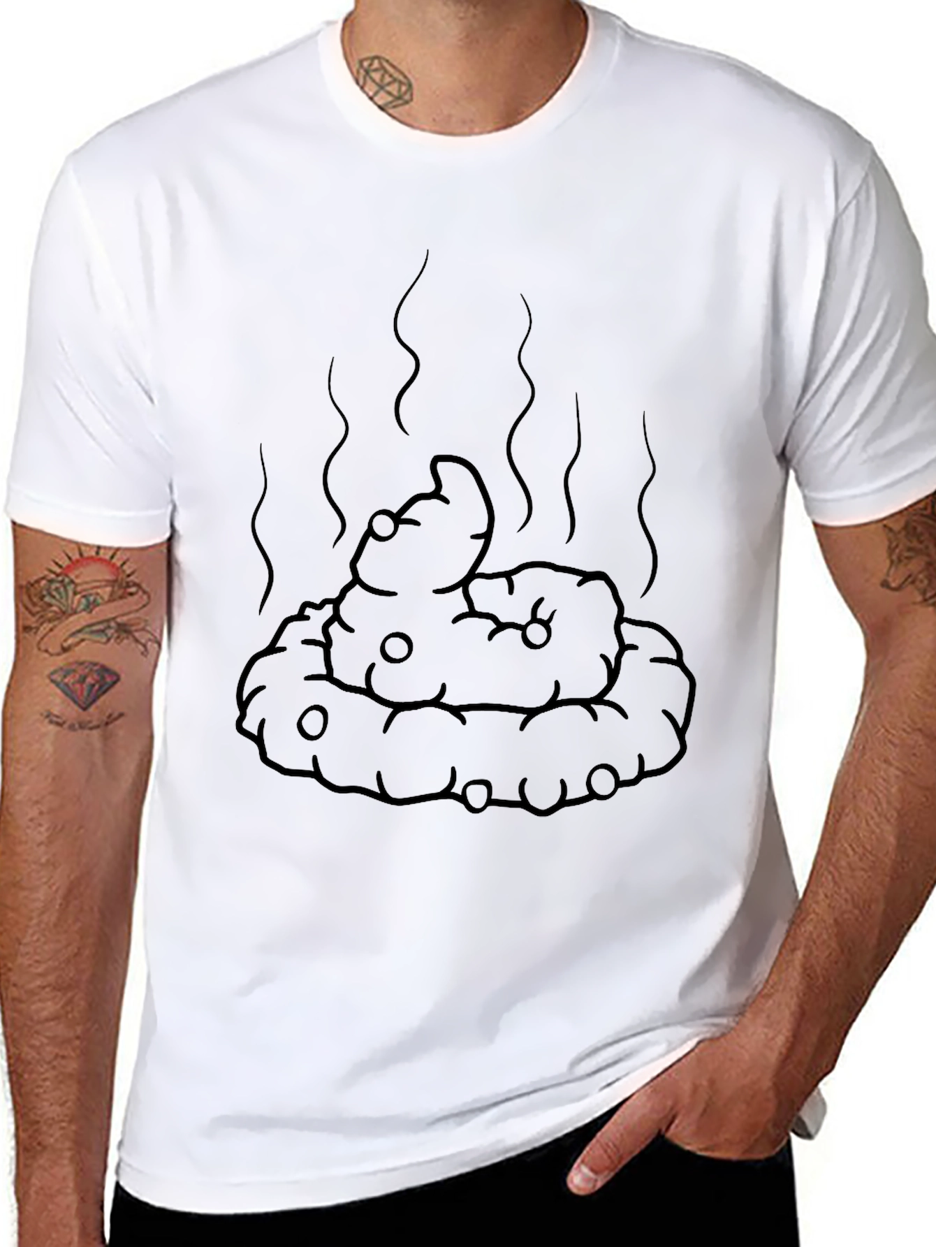 Novelty Poop Emoji T-Shirt