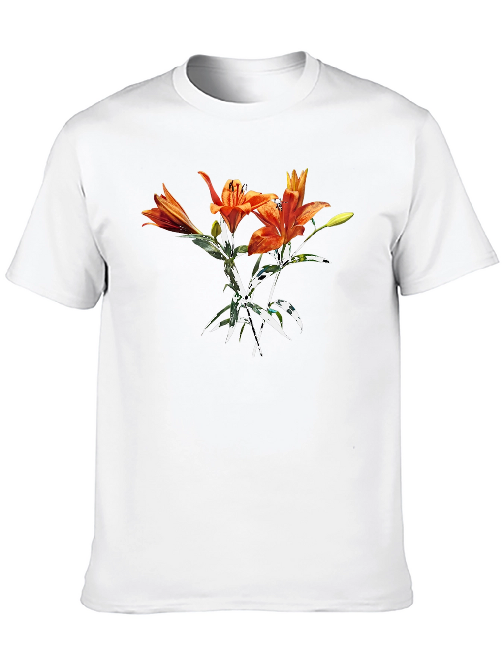 Tiger Lily Graphic Tee - Bold Floral Print