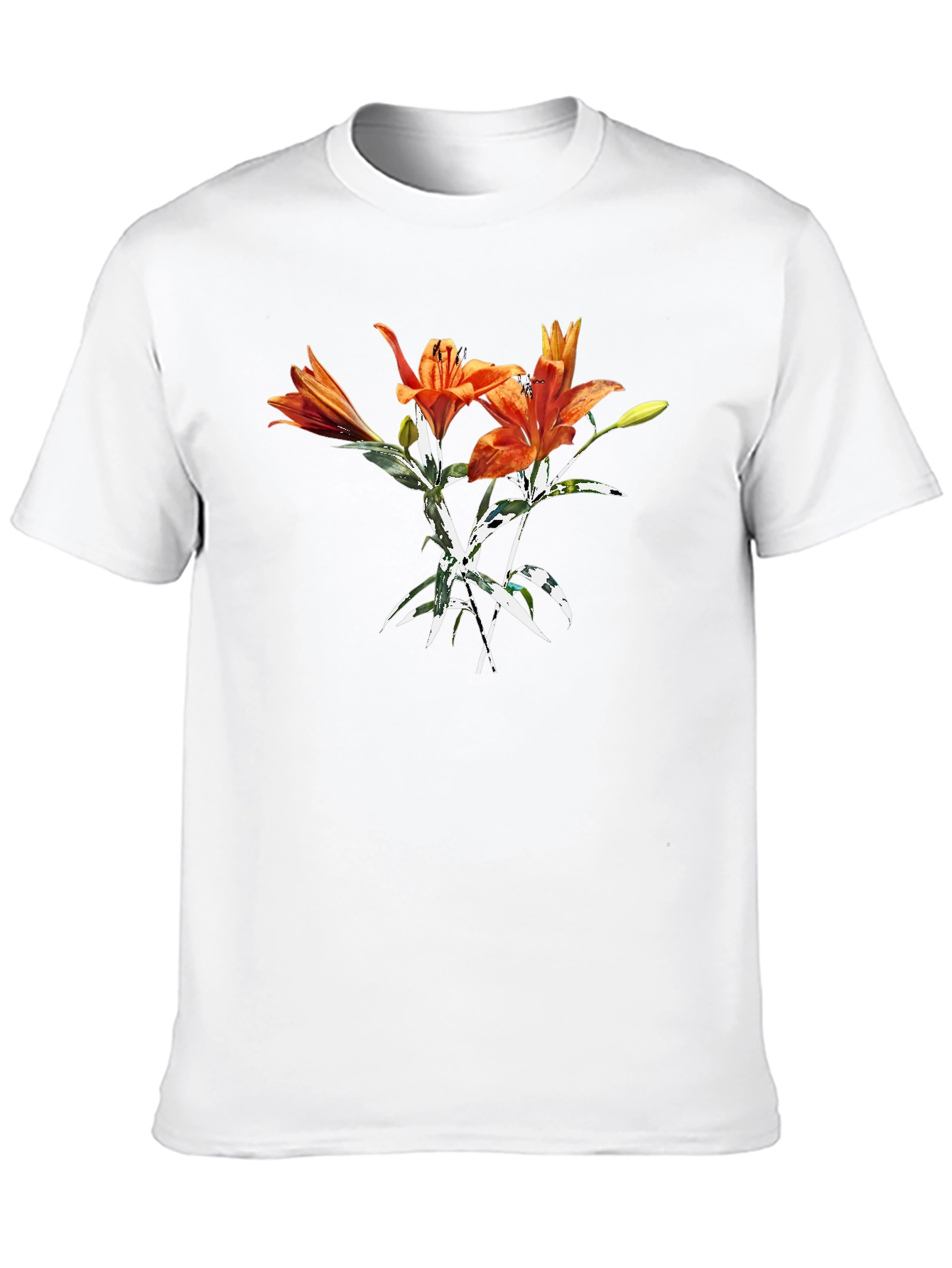 Tiger Lily Graphic Tee - Bold Floral Print