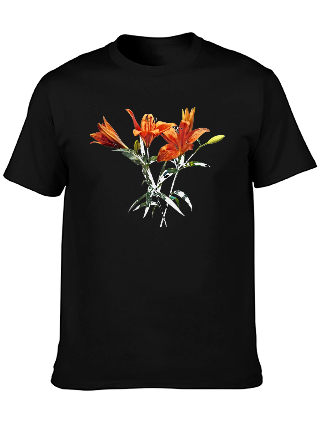 Tiger Lily Graphic Tee - Bold Floral Print