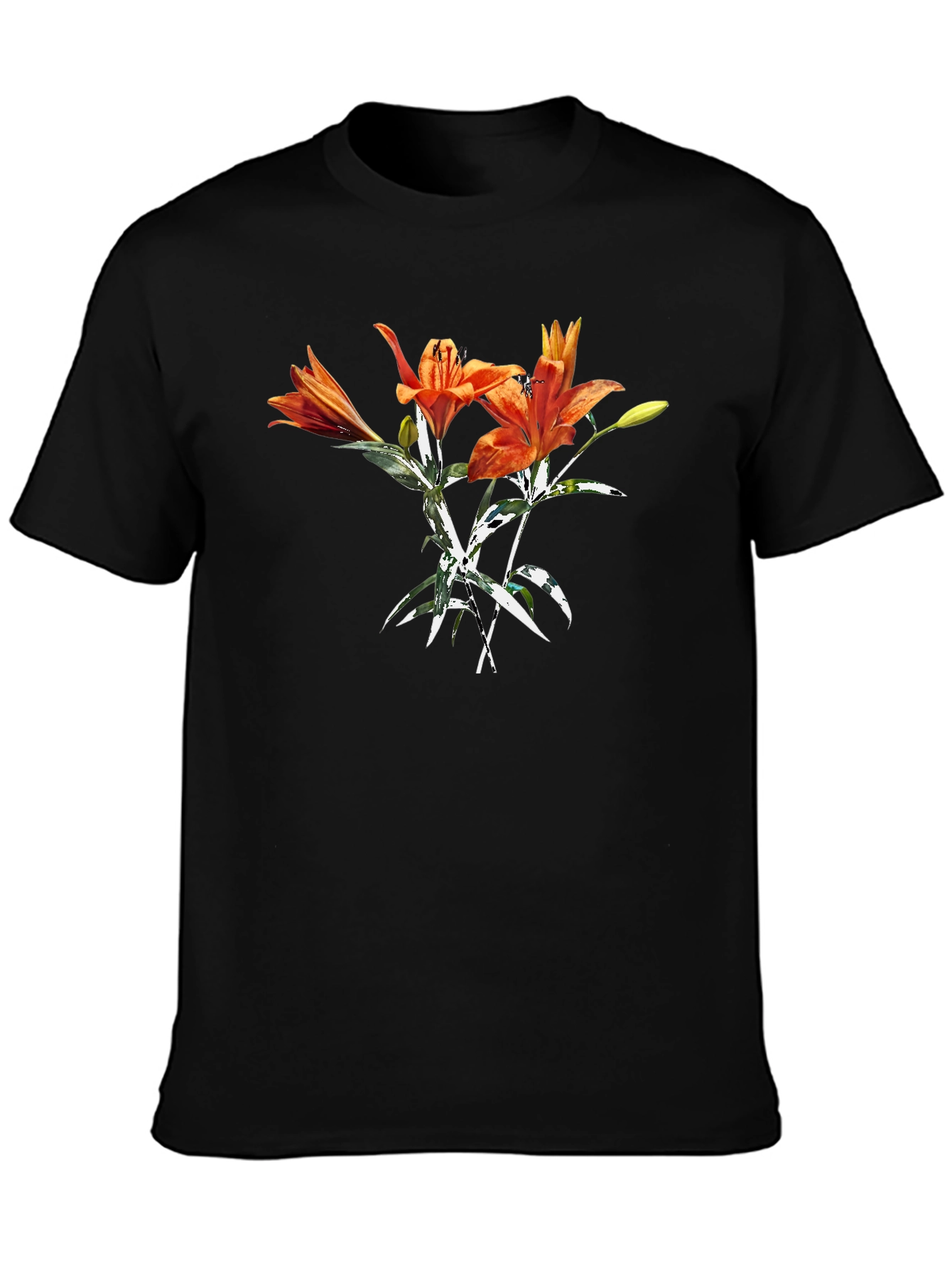 Tiger Lily Graphic Tee - Bold Floral Print