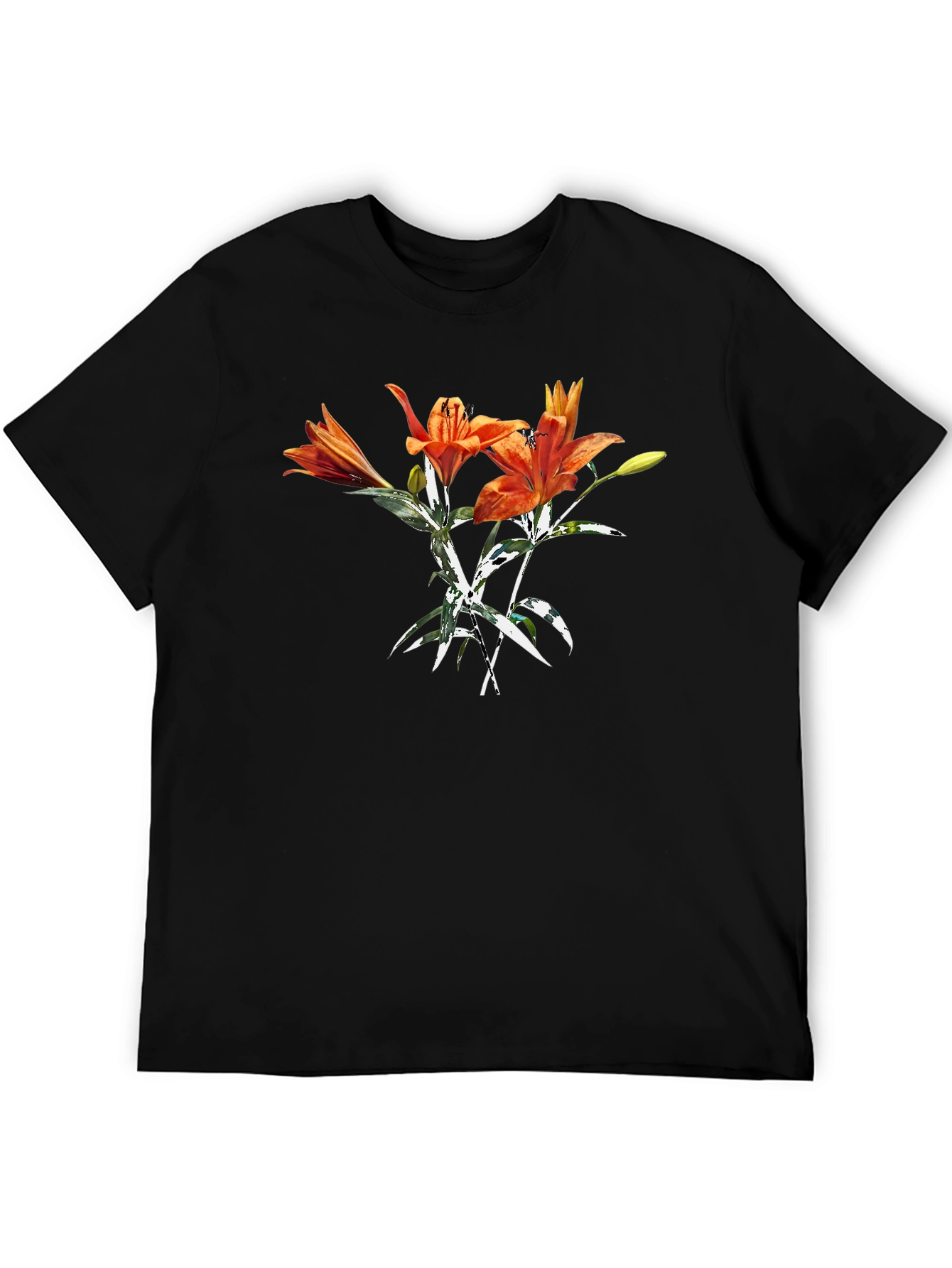 Tiger Lily Graphic Tee - Bold Floral Print