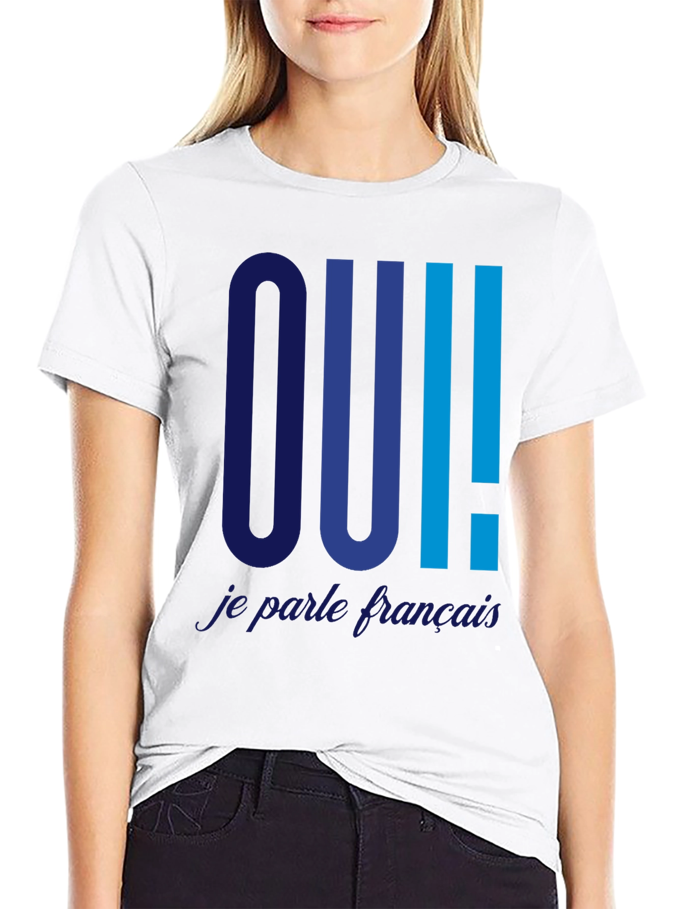 Oui Je Parle Français T-Shirt - Trendy French Tee