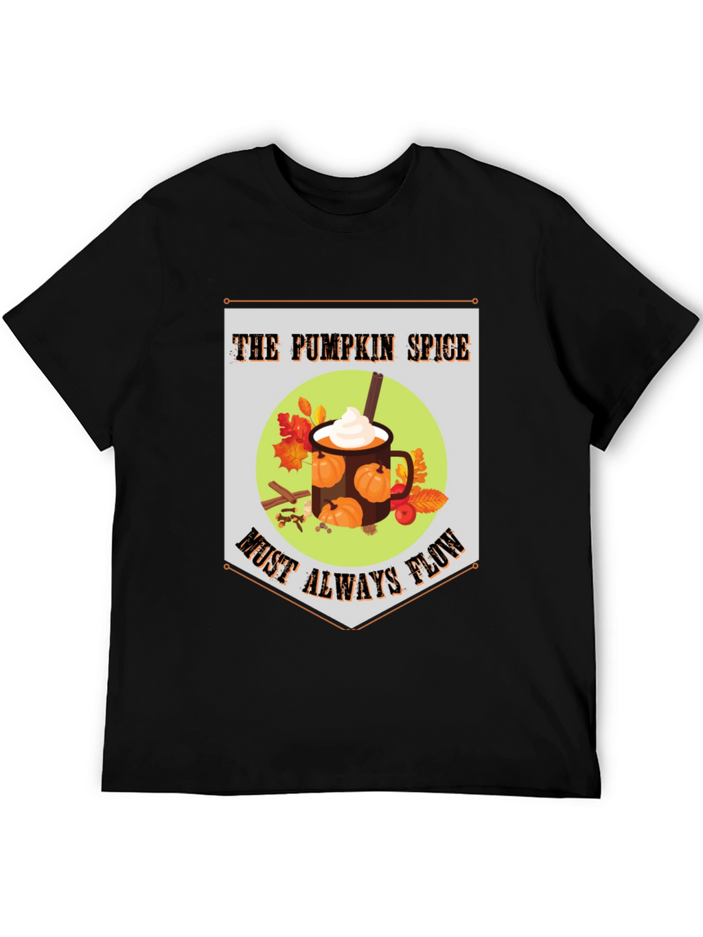 Pumpkin Spice Flow T-Shirt - Autumnal Comfort